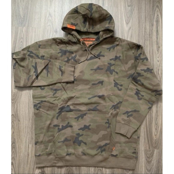 DIXXON Other - DIXXON FLANNEL CO Pullover Long Sleeve Hoodie Pocket Camo Green‎ Men's 5X